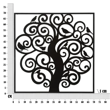 PANEL ŻELAZNY THREE 70x1x70 cm